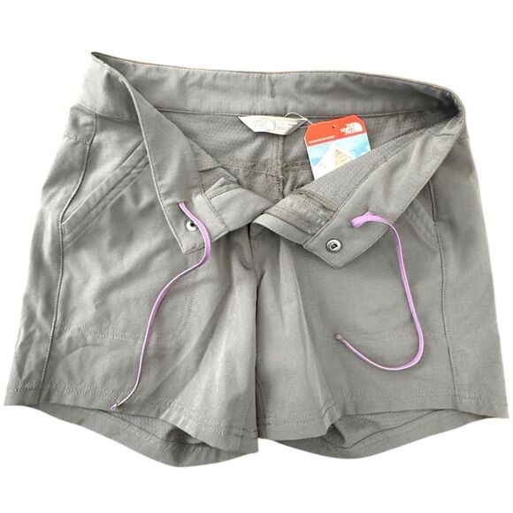 New! The North Face Women's Flat Front Amphibious Short Graphite Grey Size 2 NWT - Picture 3 of 10